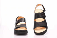 Naisten tukevapohjainen Think! Cambio sandaali kahdella tarralla - leveä kärki