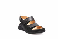 Naisten tukevapohjainen Think! Cambio sandaali kahdella tarralla - leveä kärki