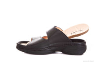 Naisten tukevapohjainen ja helposti puettava Think! Cambio nahkasandaali - leveä kärki