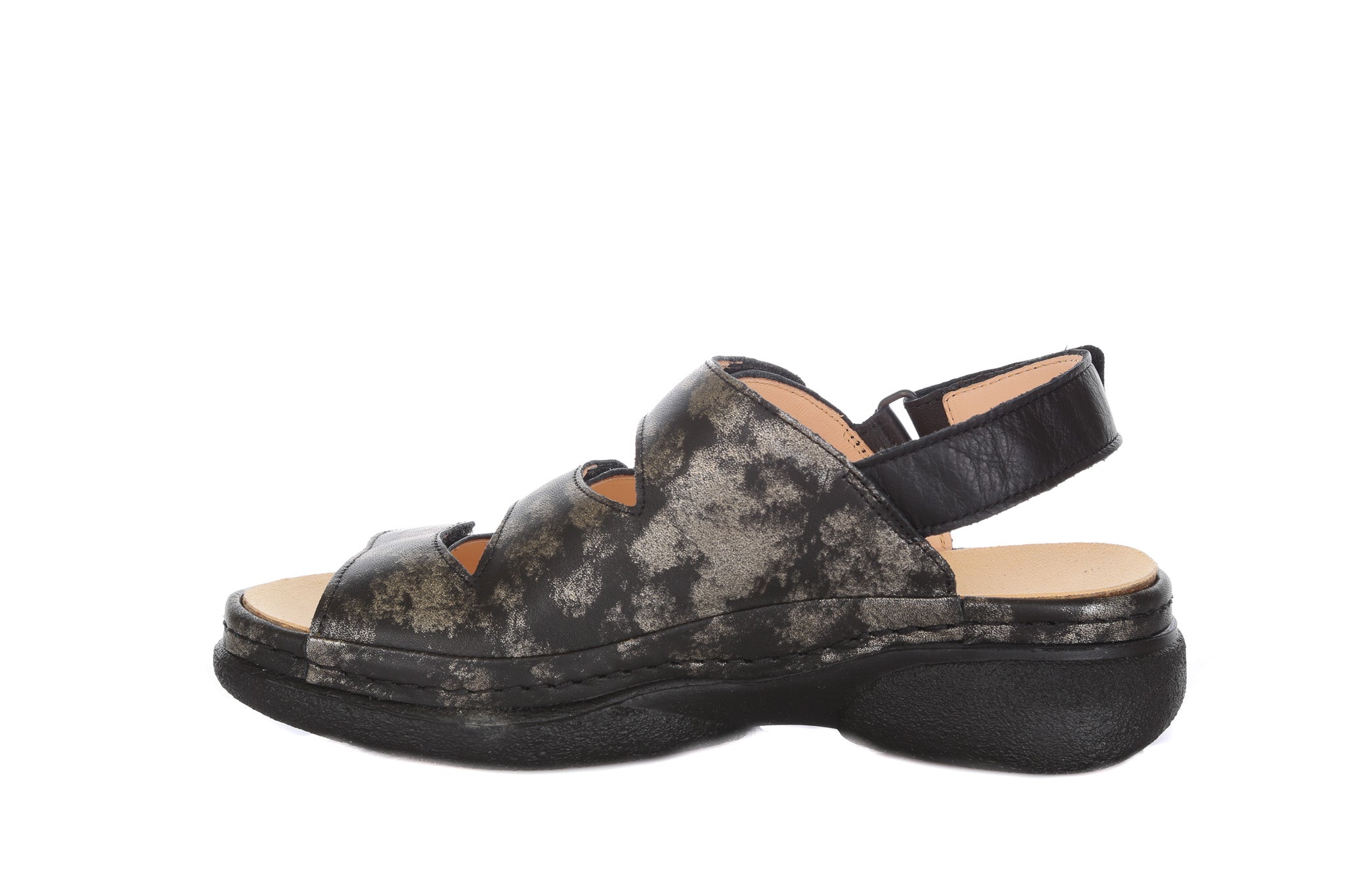 Naisten tukevapohjainen Think! Cambio sandaali kolmella tarralla - leveä kärki