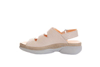 Naisten tukevapohjainen Think! Cambio sandaali kolmella tarralla - leveä kärki