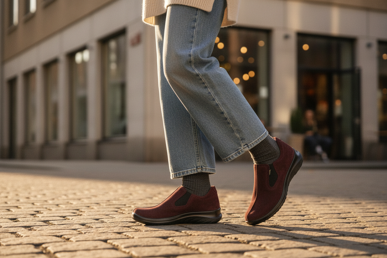 Vedenpitävät GORE TEX loaferit Legerolta - leveähkö varvastila