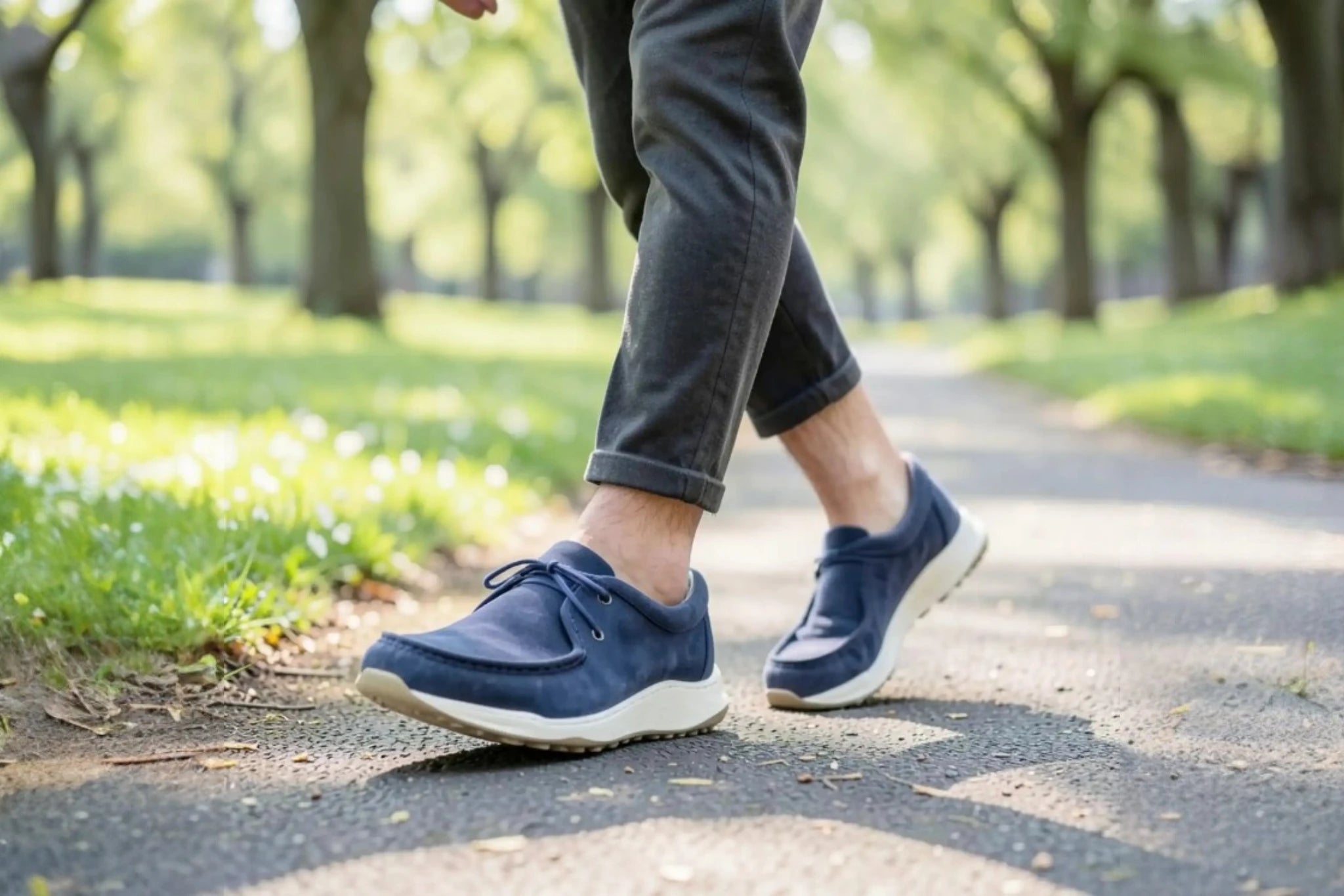 Miesten leveä New feet kävelykenkä - leveä varpailta