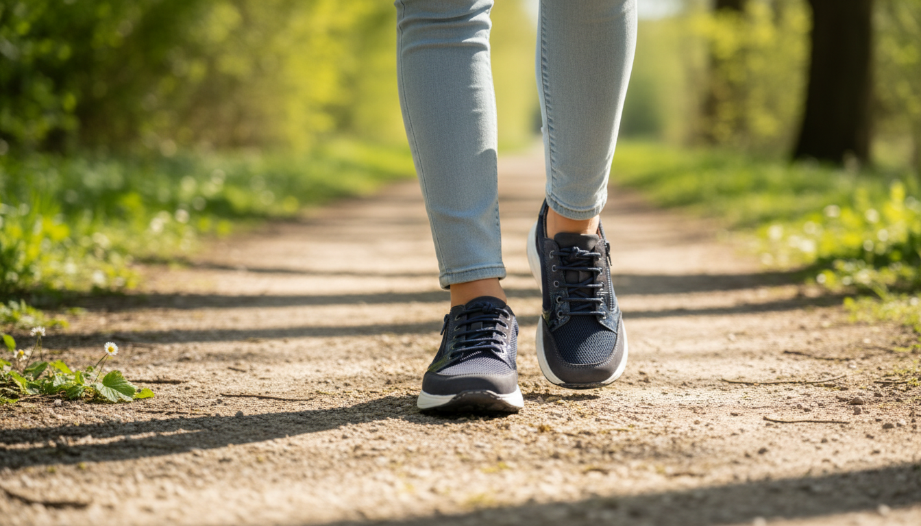 Naisten leveä New Feet kenkä - leveä varpailta